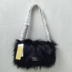 MICHAEL KORS Tribeca Large Faux Fur Chain Shoulder Bag - NWT $458